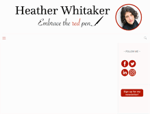 Tablet Screenshot of heatherwhitaker.com